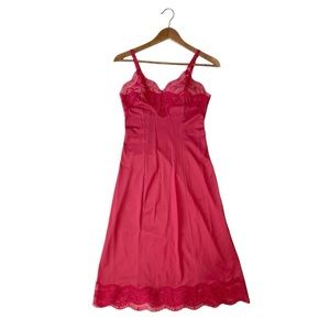 French Maid Vintage Slip Dress, Vintage Slip Vintage night Gown, Full Slip